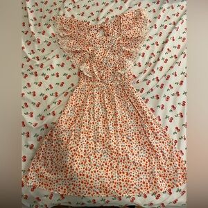 Floral ruffle dress
